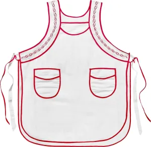 WHITE APRON - SIDE TIES