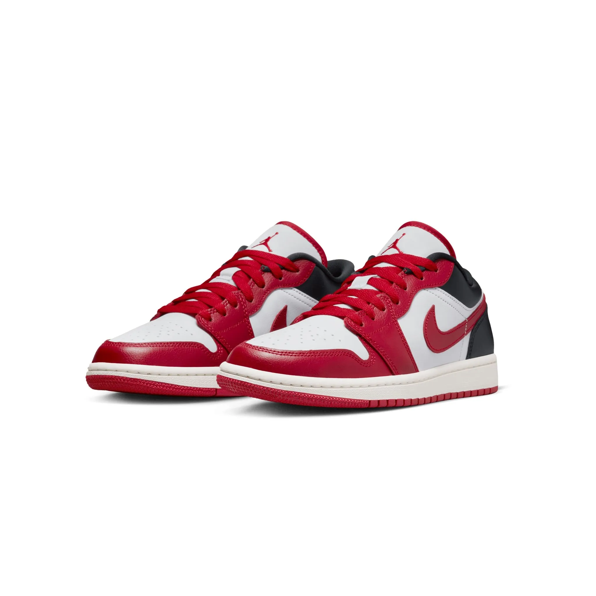 Women's Air Jordan 1 Low White/Gym Red-Black-Sail DC0774-160