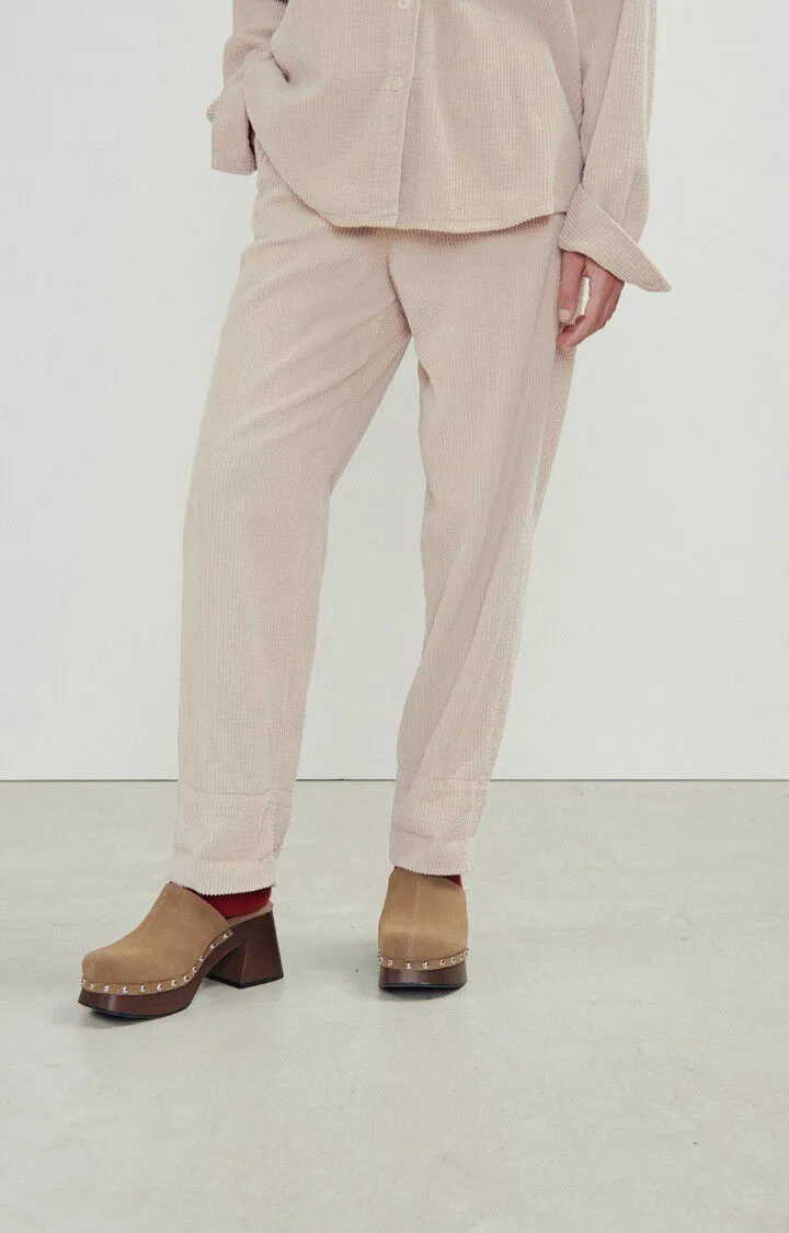 WOMEN'S TROUSERS PADOW - MASTIC